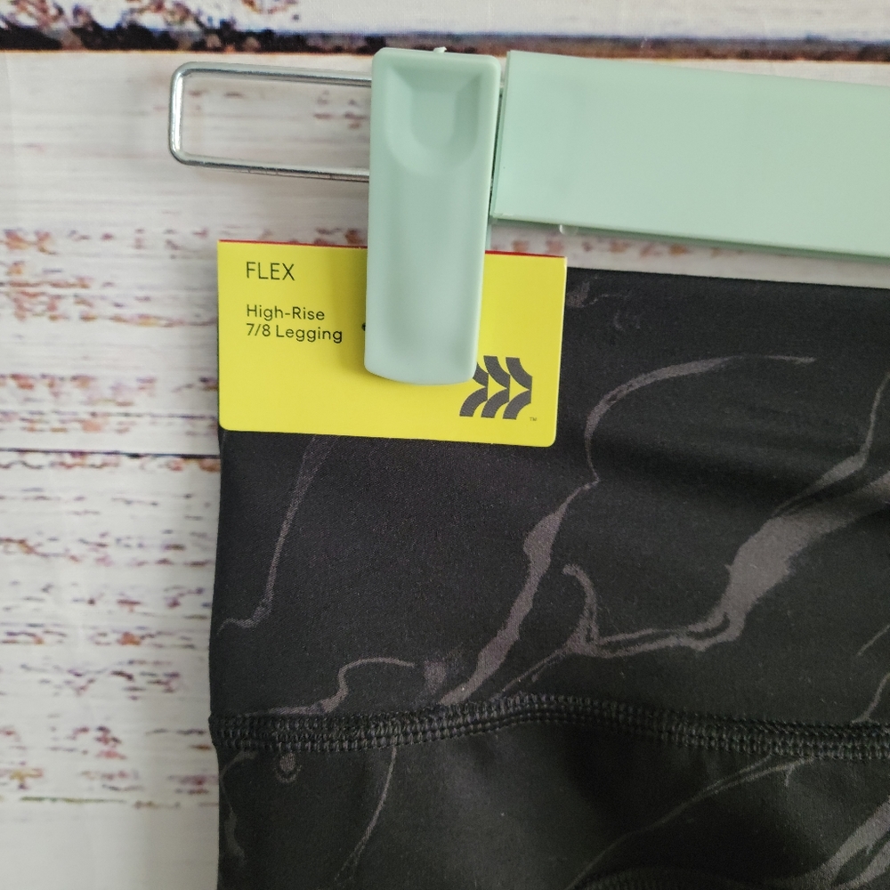 All in Motion Women's XS Size 7/8 Black Flex High-Rise Leggings w/ Side pocket - Picture 7 of 9